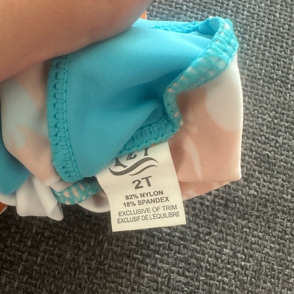 SwimZip Orange Dinosaur Print Kids Swimsuit - Picture 3 of 3